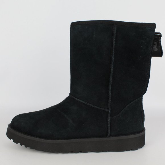NEW UGG Classic Short Logo Zip Suede Boot - Picture 6 of 14